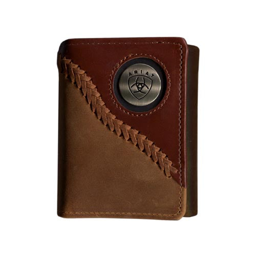 Ariat Tri fold Wallet Brown WLT3113A