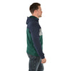 Wrangler Mens Ross 1/4 Zip Hood Pullover Navy/Green