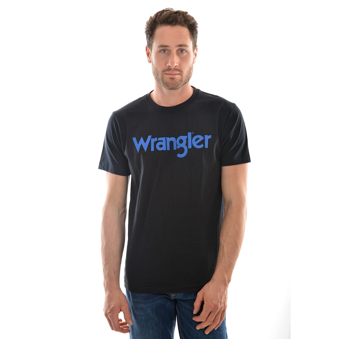 Wrangler Mens Logo S/S Tee Black