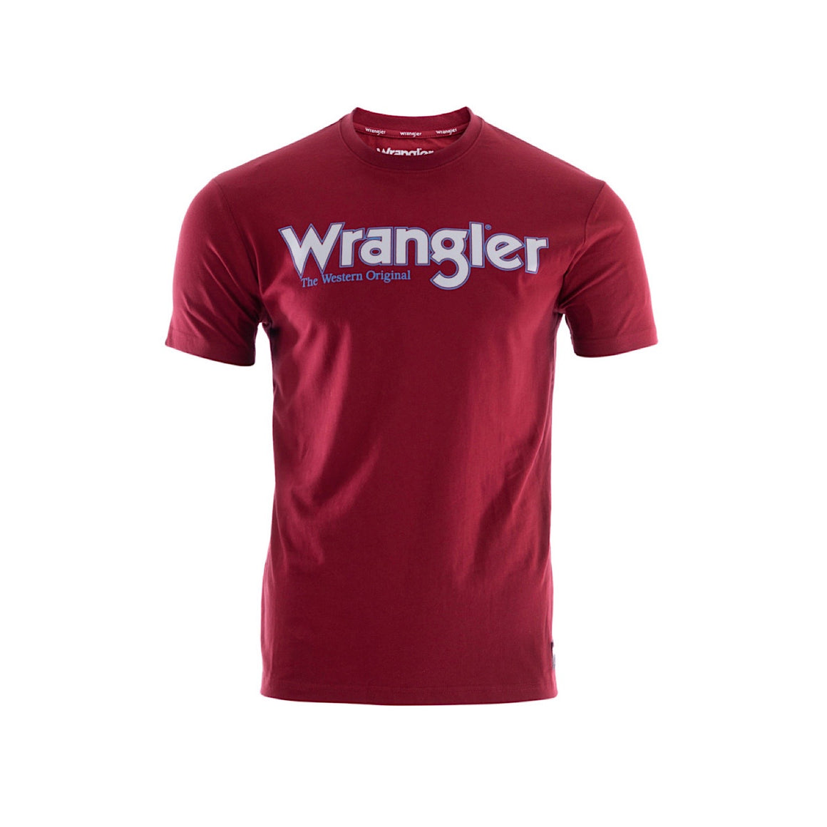 Wrangler Mens Ryder Logo S/S Tee Red