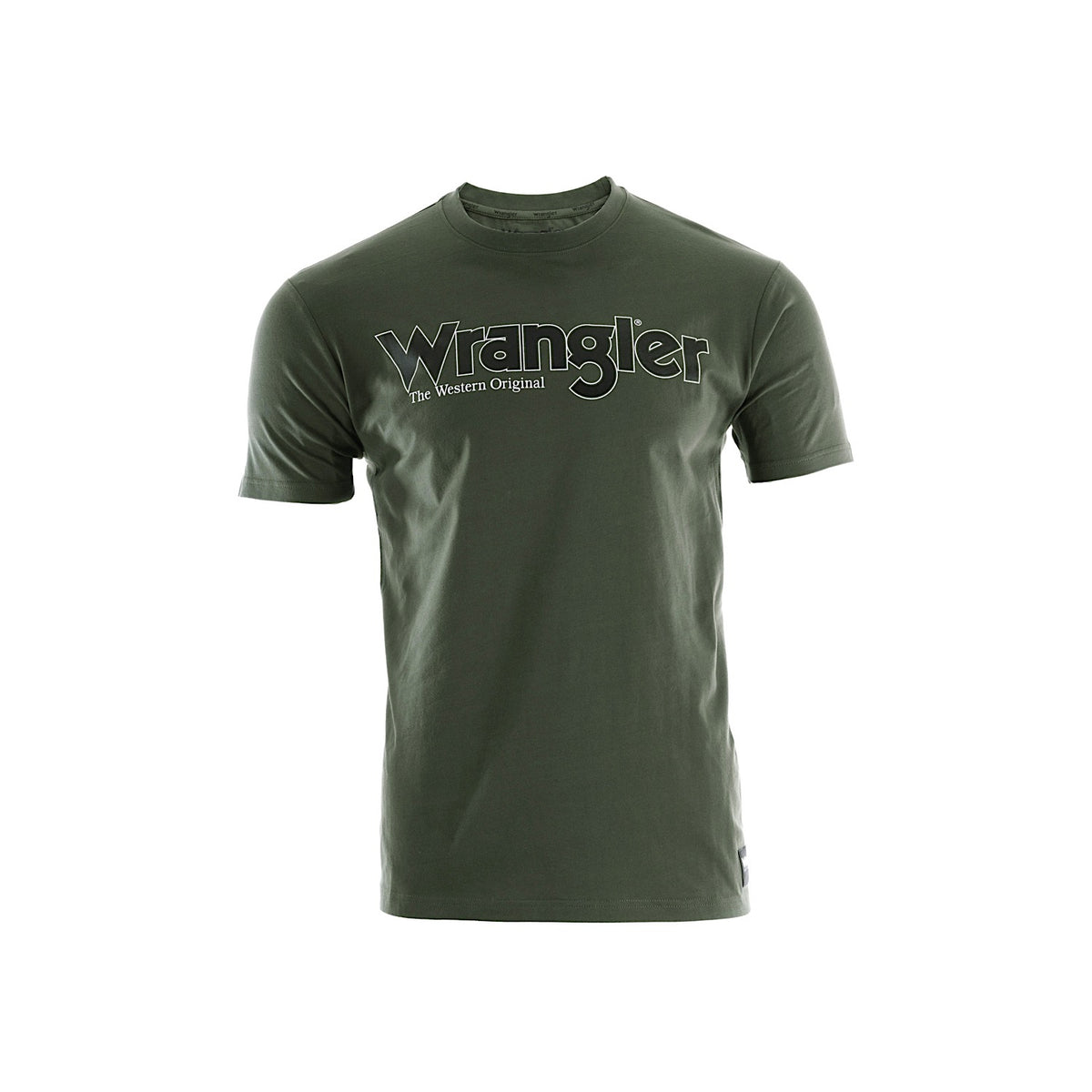 Wrangler Mens Ryder Logo S/S Tee - Cypress