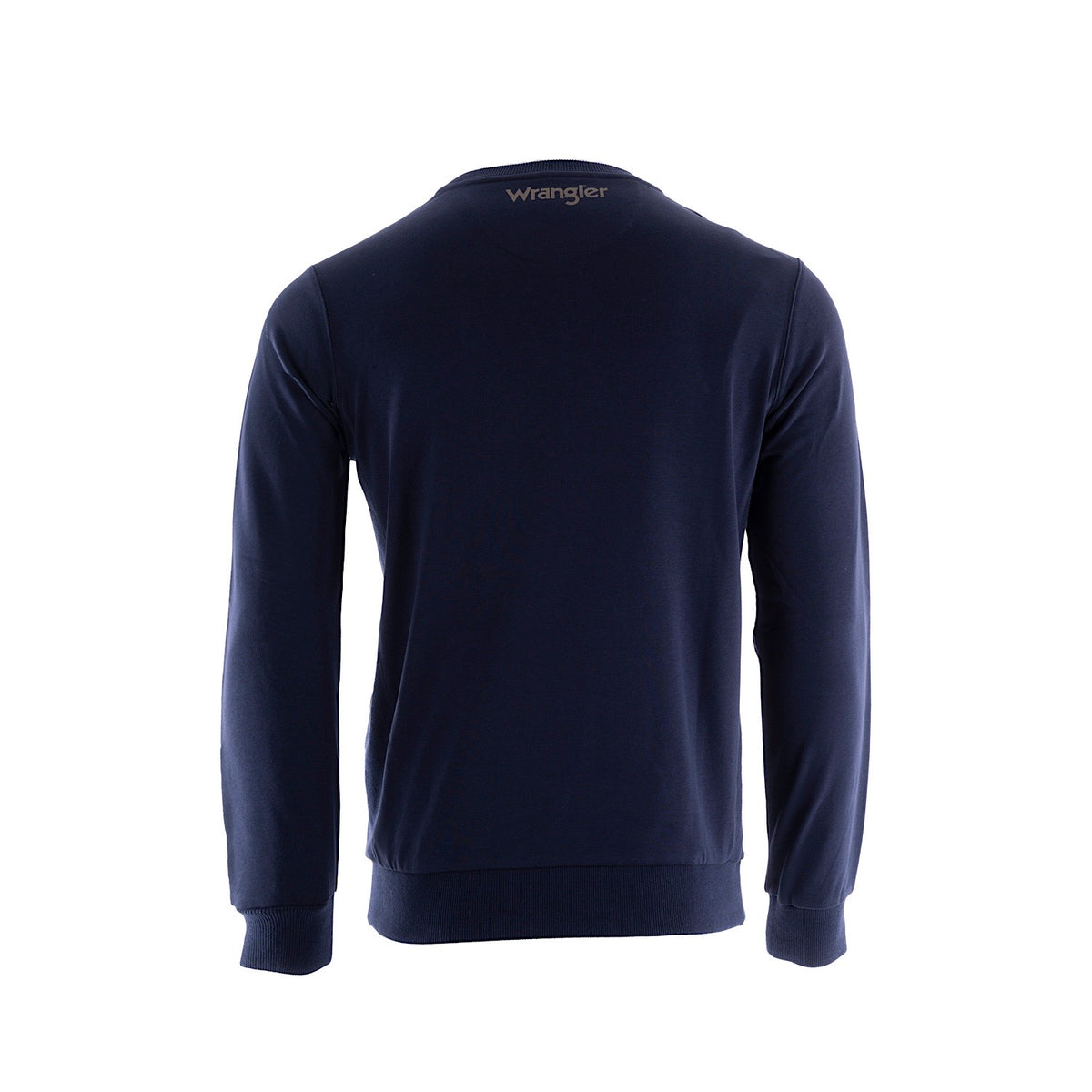 Wrangler Mens Ryder Logo Crew Navy