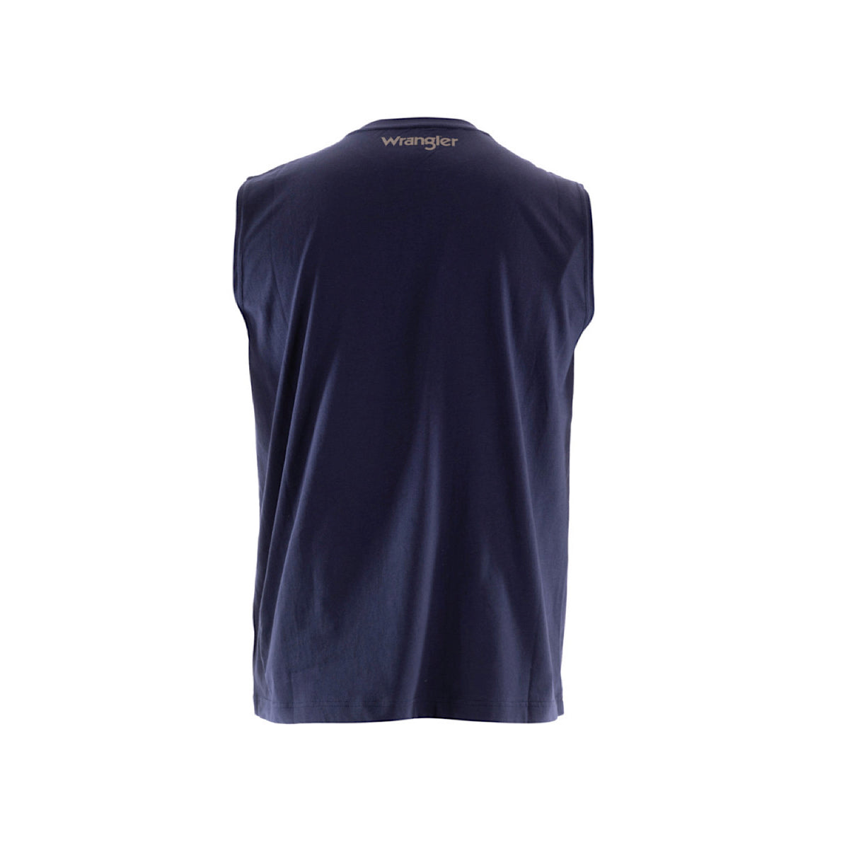 Wrangler Mens Ryder Logo Muscle Tank Navy