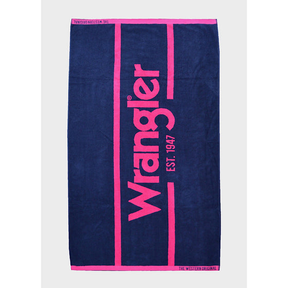 Wrangler Signature Towel Navy/Pink
