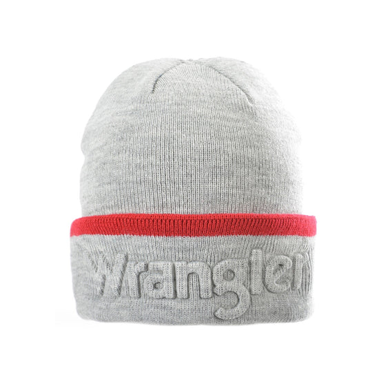 Wrangler Logo Beanie Grey Marle XCP1925BEA