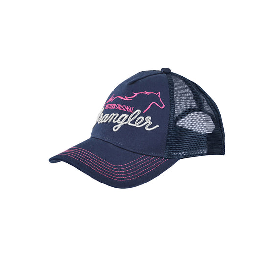 Wrangler Logo Trucker Cap Pink