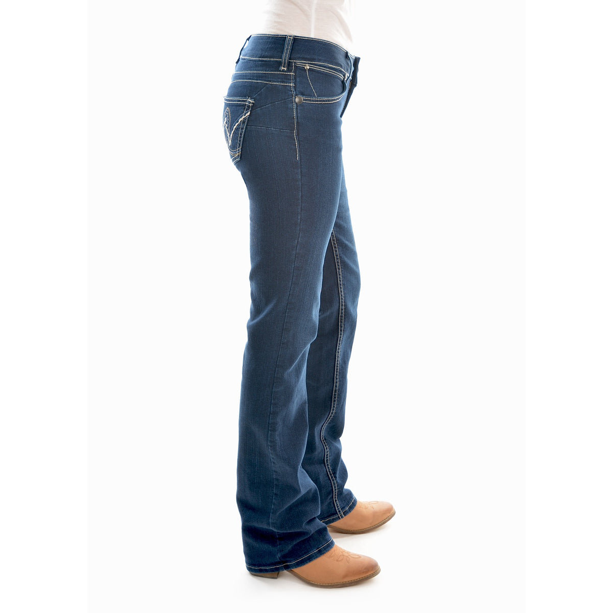 Wrangler Women's Mid Rise Jean 34 Leg Carolina Breakaway