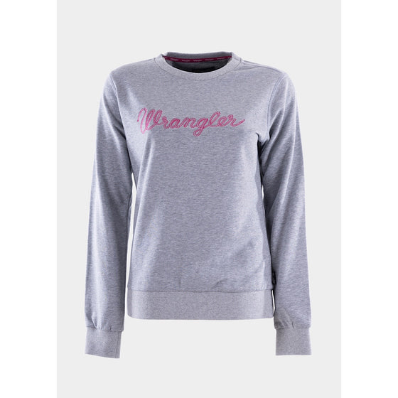 Wrangler Women's Greer Crew Grey Marle