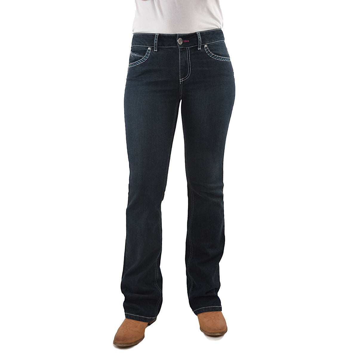 Wrangler Women's Mid Rise Jean - Jewel Blue