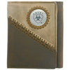 Ariat Tri fold Wallet - Brown/Fawn WLT3100A