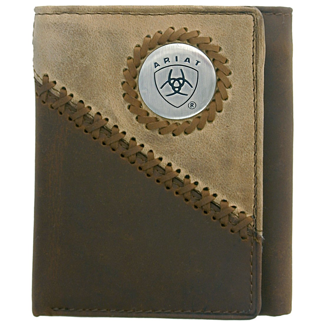 Ariat Tri fold Wallet - Brown/Fawn WLT3100A