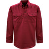 Thomas Cook Heavy Drill 1/2 Plkt L/S 2 Pocket Shirt Red