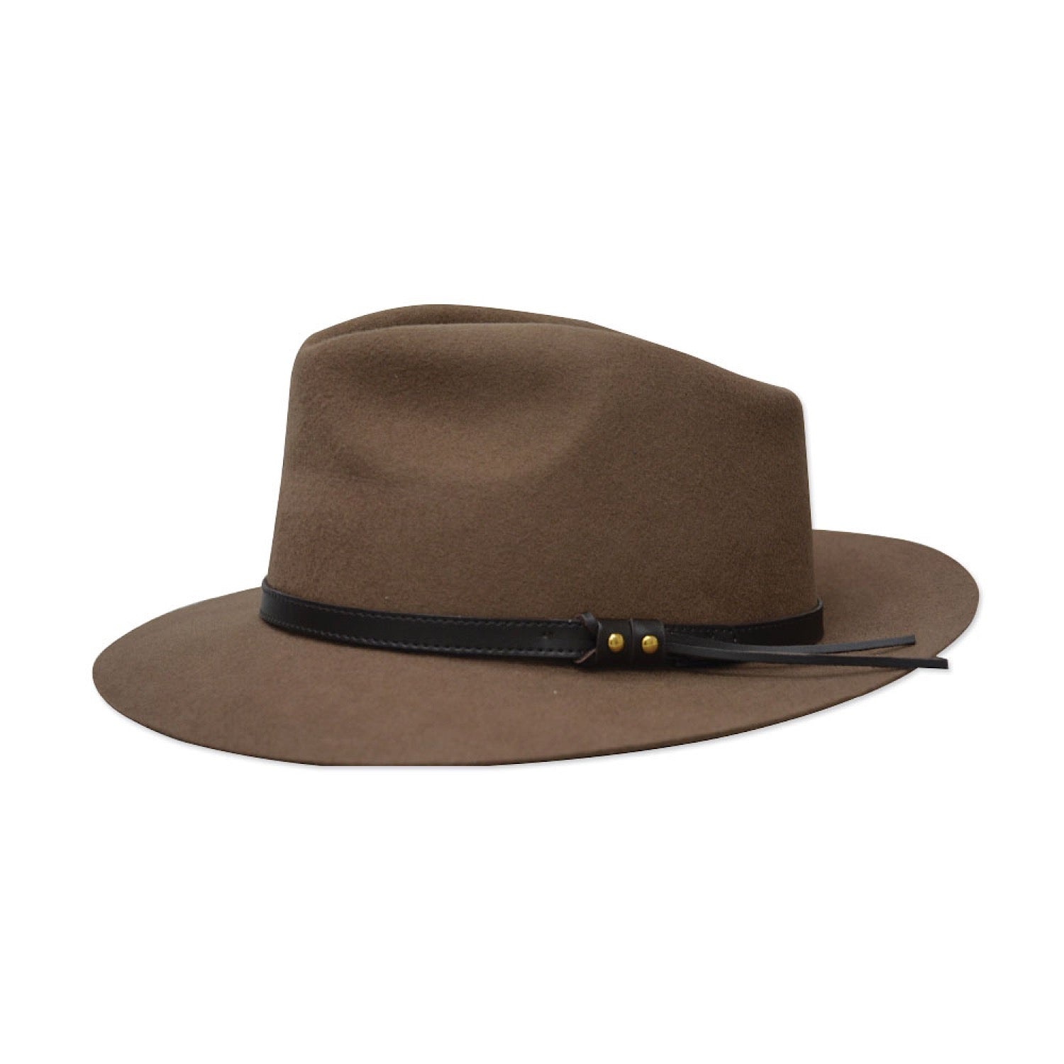 Thomas Cook Mens Wide Brim Oilskin Hat - Dark Brown