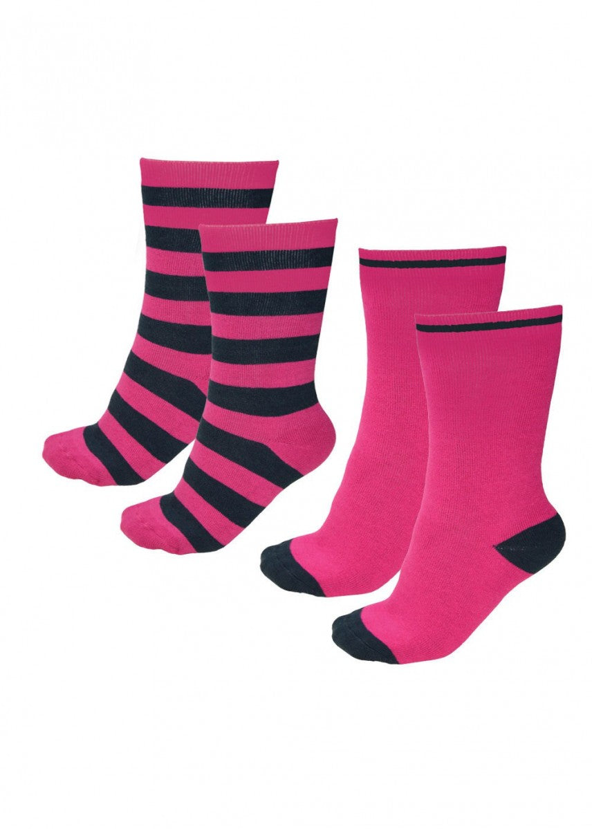 Thomas Cook Thermal Socks - Twin Pack Bright Pink/Dark Navy