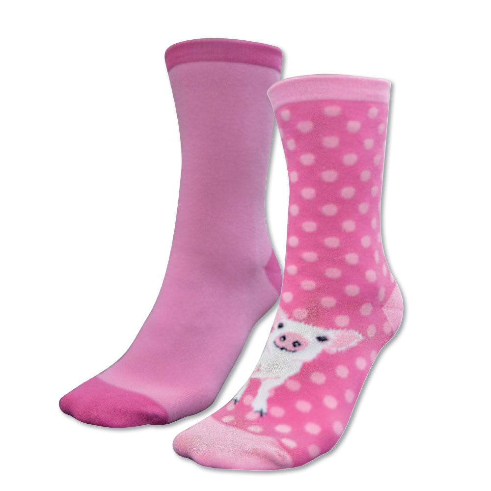 Thomas Cook Homestead Socks Twin Pack Pink & Piglet