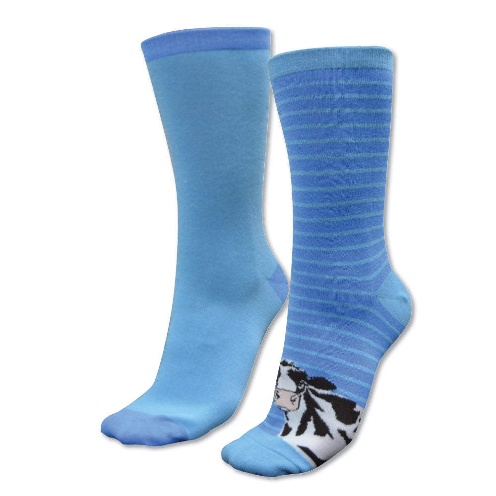 Thomas Cook Homestead Socks Twin Pack Blues & Cleo Cow