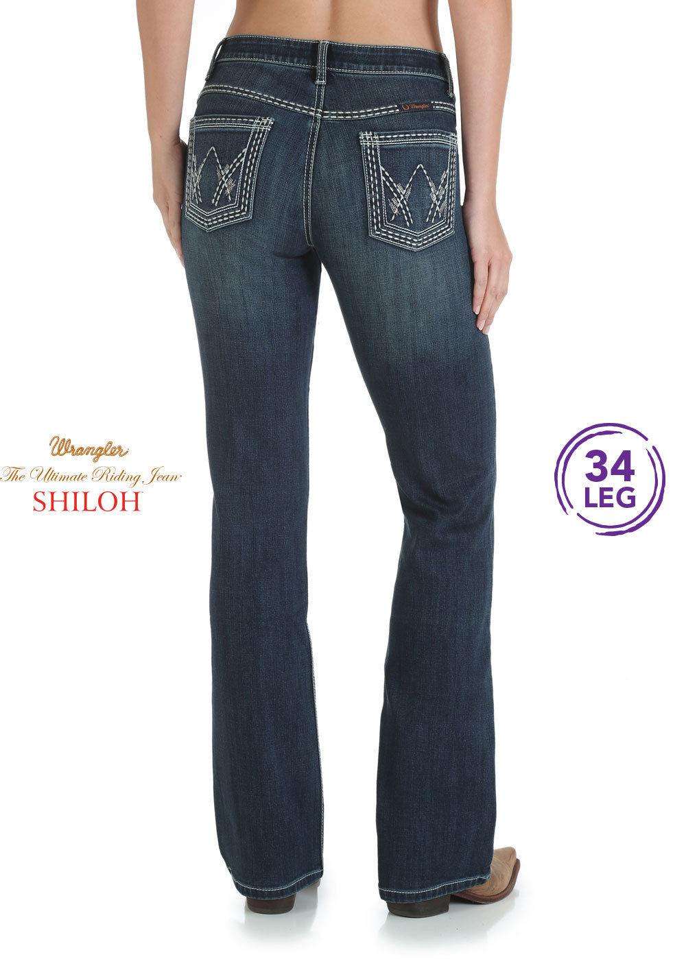 Buy Wrangler Womens Ultimate Riding Jean Shiloh Indigo - The