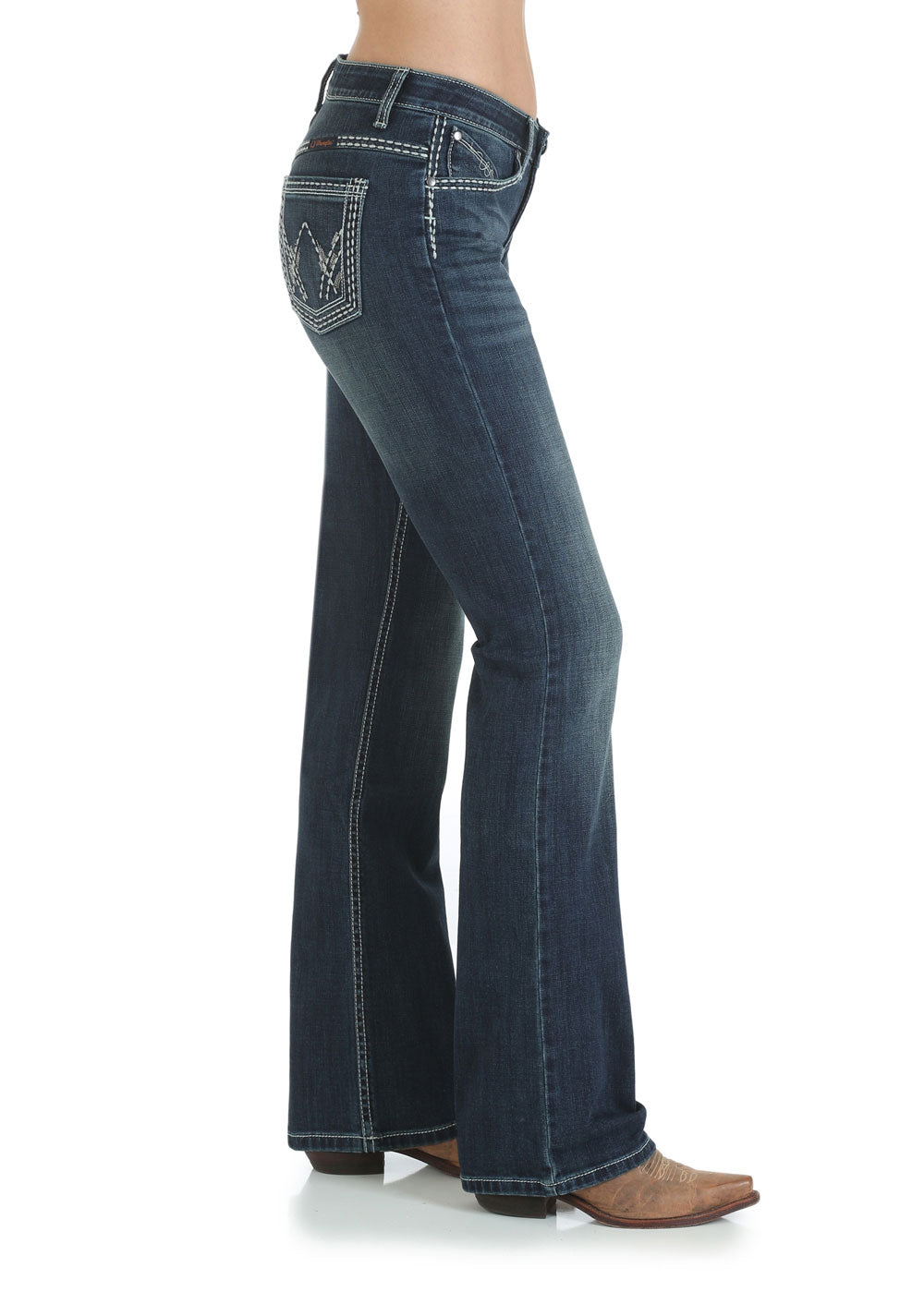 Buy Wrangler Womens Ultimate Riding Jean Shiloh Indigo - The